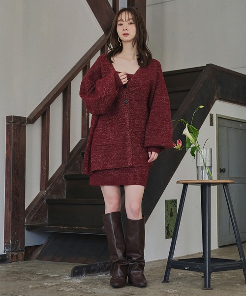 glitter melange knit ensemble / グリッターメランジニット
