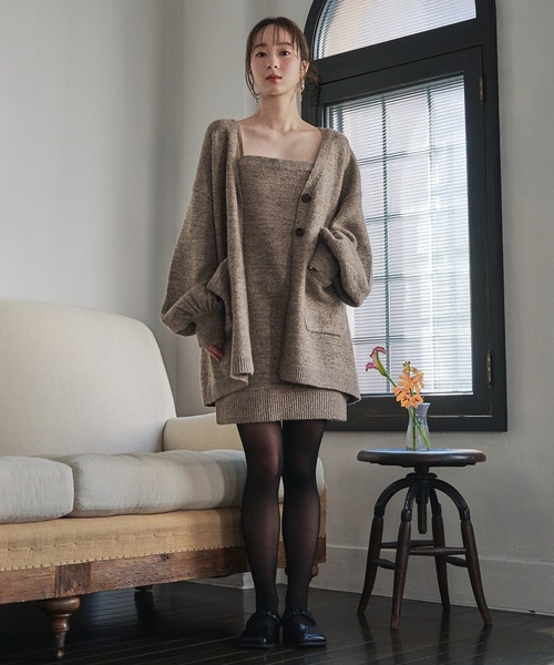 glitter melange knit ensemble / グリッターメランジニット