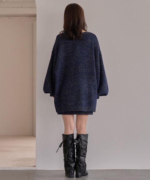 glitter melange knit ensemble / グリッターメランジニット
