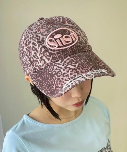 WEGO（ウィゴー）の「WEGO/レオパードダメージ刺繍キャップ（キャップ・レディース・ライトベージュ/ライトピンク・FREE）」の2枚目の写真