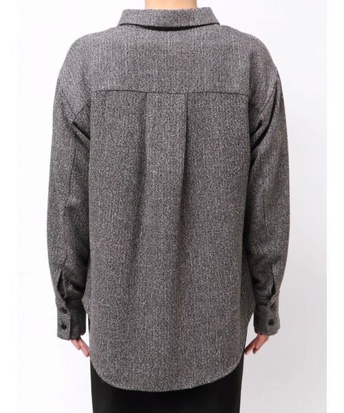 LAGUNAMOON（ラグナムーン）の「ツイードビッグシャツ（シャツ/ブラウス・レディース・ブラック/ミント/ブラウン・FREE）」の20枚目の写真