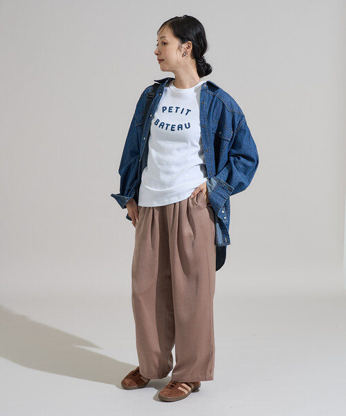 FREAK'S STORE(フリークスストア)の「サテン タックイージーパンツ<セットアップ対応>限定展開(その他パンツ・レディース・ライトグレー/ブラック/ブルーグリーン・SMALL/MEDIUM)」の22枚目の写真