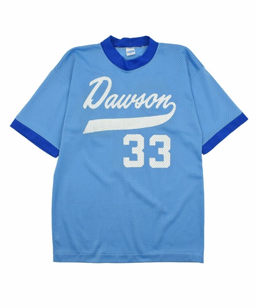 Champion(チャンピオン)の「【USED】70’s Champion “Dawson” ゲームシャツ USA製(Tシャツ/カットソー・メンズ・ブルー・MEDIUM)」の1枚目の写真
