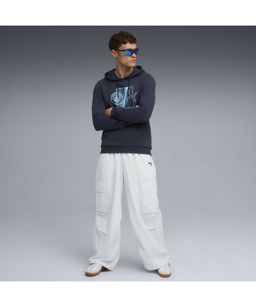 PUMA（プーマ）の「PUMA プーマ メンズ マンチェスターシティ FC フットボールカルチャー フー（パーカー・メンズ・グレー系その他6・SMALL/X-LARGE/LARGE/MEDIUM/X-SMALL）」の3枚目の写真