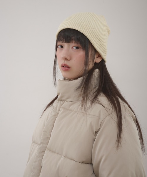 MUHET(ミュエータ)の「assorted padded short blouson / アソート中綿ショート丈ブルゾン(ブルゾン・レディース・ネイビー/ブラック/ブラウン/ベージュ・SMALL/LARGE/MEDIUM)」の22枚目の写真