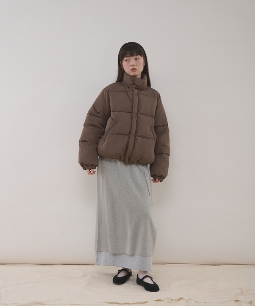 MUHET(ミュエータ)の「assorted padded short blouson / アソート中綿ショート丈ブルゾン(ブルゾン・レディース・ネイビー/ブラック/ブラウン/ベージュ・SMALL/LARGE/MEDIUM)」の18枚目の写真