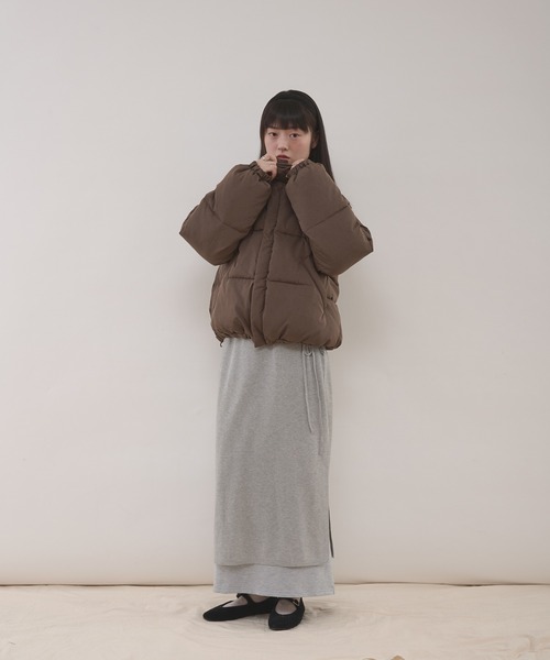 MUHET(ミュエータ)の「assorted padded short blouson / アソート中綿ショート丈ブルゾン(ブルゾン・レディース・ネイビー/ブラック/ブラウン/ベージュ・SMALL/LARGE/MEDIUM)」の19枚目の写真