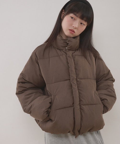 MUHET(ミュエータ)の「assorted padded short blouson / アソート中綿ショート丈ブルゾン(ブルゾン・レディース・ネイビー/ブラック/ブラウン/ベージュ・SMALL/LARGE/MEDIUM)」の13枚目の写真
