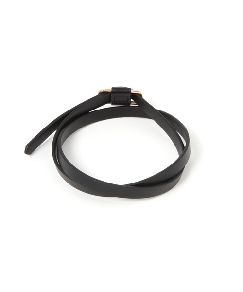 LAKOLE（ラコレ）の「ピンレススクエア細ベルト / 579488（ベルト・レディース・ブラック/ブラウン・FREE）」の7枚目の写真