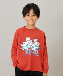 and D. petit main | 【綿100】【365D.】OFUZAKE柄ロンT(Tシャツ/カットソー)