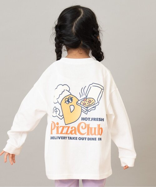 and D. petit main（アンドディープティマイン）の「【綿100】【365D.】OFUZAKE柄ロンT（Tシャツ/カットソー・キッズ・グリーン/パープル/ブラック/ホワイト/レッド系その他/ベージュ系その他・120cm/100cm/110cm/90cm/140cm/130cm）」の2枚目の写真