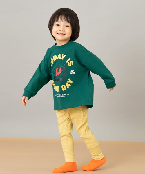 and D. petit main（アンドディープティマイン）の「【綿100】【365D.】OFUZAKE柄ロンT（Tシャツ/カットソー・キッズ・グリーン/パープル/ブラック/ホワイト/レッド系その他/ベージュ系その他・120cm/100cm/110cm/90cm/140cm/130cm）」の11枚目の写真