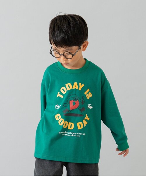 and D. petit main（アンドディープティマイン）の「【綿100】【365D.】OFUZAKE柄ロンT（Tシャツ/カットソー・キッズ・グリーン/パープル/ブラック/ホワイト/レッド系その他/ベージュ系その他・120cm/100cm/110cm/90cm/140cm/130cm）」の13枚目の写真