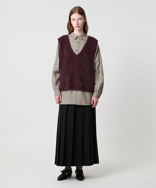 Steven Alan（スティーブンアラン）の「＜Steven Alan＞プリーツ ロング スカート（スカート・レディース・ベージュ/ブラック・M/S）」の6枚目の写真