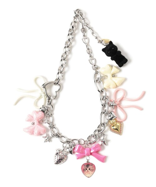 CAROLINA GLASER（カロリナ グレイサー）の「【COLLABORATION】Lovely Charm 22 / カラフルネックレス（ネックレス・レディース・イエロー/ピンク/ブルー・ONE SIZE）」の7枚目の写真