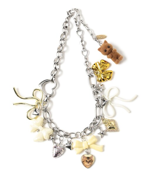 CAROLINA GLASER（カロリナ グレイサー）の「【COLLABORATION】Lovely Charm 22 / カラフルネックレス（ネックレス・レディース・イエロー/ピンク/ブルー・ONE SIZE）」の10枚目の写真