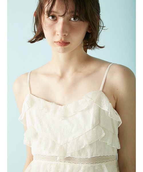 LILY BROWN ×ANNA SUI】レースロングキャミドレス（ドレス）｜LILY