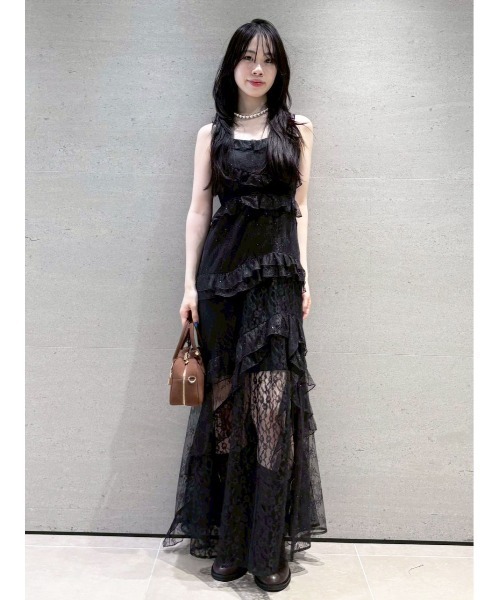 Y*様 レースロングキャミドレス リリーブラウン ANNA SUI LILY BROWN（リリーブラウン）の「【LILY BROWN ×ANNA SUI】レース