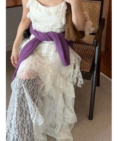 LILY BROWN ×ANNA SUI】レースロングキャミドレス（ドレス）｜LILY