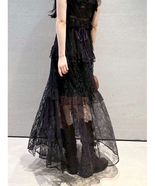 LILY BROWN ×ANNA SUI】レースロングキャミドレス（ドレス）｜LILY