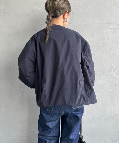 ‼️DANTONノーカラージャケット S〜Ｍサイズ　ダークグレー‼️ DANTON - 新品未使用 DANTON ノーカラーフリース ジャケット 36