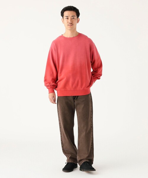 B:MING by BEAMS（ビーミングバイビームス）の「フェード クルーネック スウェット（ユニセックス）（スウェット・メンズ・ネイビー/レッド・L/M/S/XL）」の10枚目の写真
