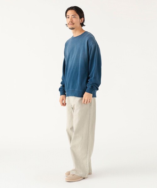 B:MING by BEAMS（ビーミングバイビームス）の「フェード クルーネック スウェット（ユニセックス）（スウェット・メンズ・ネイビー/レッド・L/M/S/XL）」の21枚目の写真