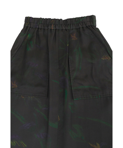 near.nippon.（ニアーニッポン）の「＜near.nippon (ニアー ニッポン)＞ボタニカルプリント ロングスカート（スカート・レディース・ブラック系その他3・38）」の11枚目の写真