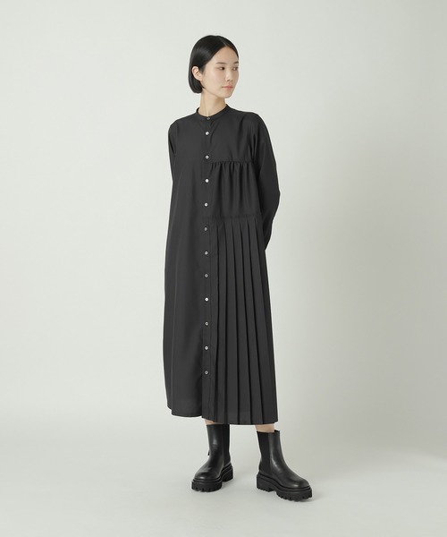 ZUCCa（ズッカ）の「(S)プリーツブロード / ワンピース（ワンピース・レディース・ネイビー/ブラック/ベージュ・M size）」の5枚目の写真