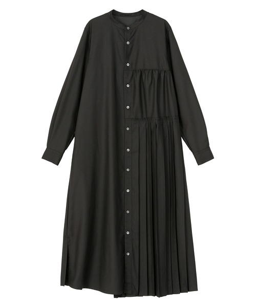 ZUCCa（ズッカ）の「(S)プリーツブロード / ワンピース / S（ワンピース・レディース・ネイビー/ブラック/ベージュ・M size）」の4枚目の写真