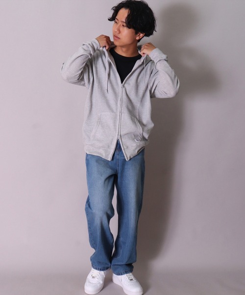 JEMORGAN（ジェーイーモーガン）の「(LK)【JEMORGAN】ワッフル ジップパーカー（パーカー・メンズ・ブラック/ネイビー/杢グレー・M/L/XL）」の6枚目の写真