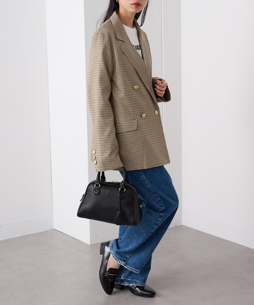 cache cache（カシュ カシュ）の「【cache cache】シボフェイクレザーボストンバッグ（ボストンバッグ・レディース・アイボリー/ブラック/ブラウン/レッド・FREE）」の21枚目の写真