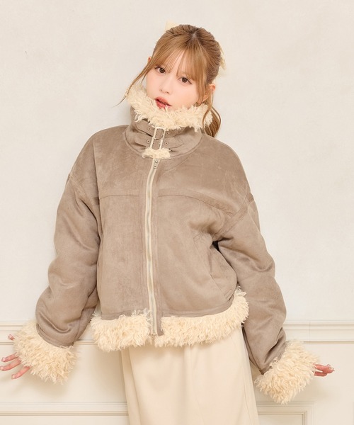 フェイクムートンジャケット（ムートンコート）｜apres jour