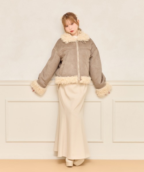 セール】フェイクムートンジャケット（ムートンコート）｜apres jour