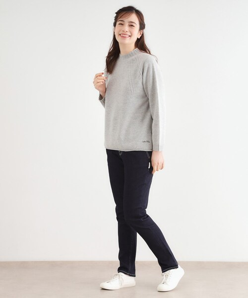 LAURA ASHLEY(ローラアシュレイ)の「【日本製/ワンマイルウエア】ソフトウール プルオーバー(ニット/セーター・レディース・ブルー系2/グレー/アイボリー系2・38)」の6枚目の写真