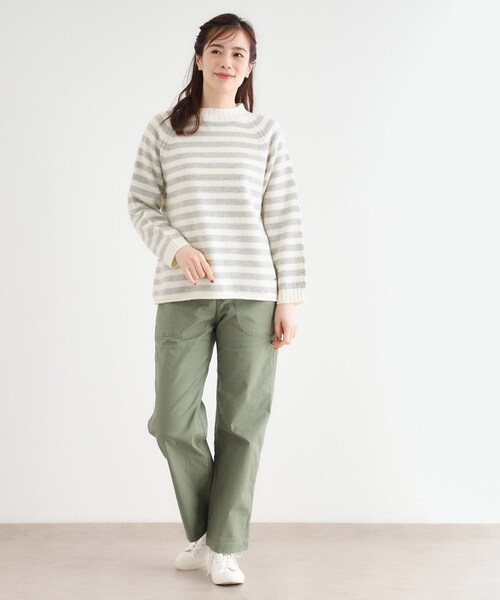 LAURA ASHLEY(ローラアシュレイ)の「【日本製/ワンマイルウエア】ソフトウール プルオーバー(ニット/セーター・レディース・ブルー系2/グレー/アイボリー系2・38)」の9枚目の写真