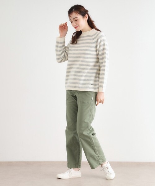 LAURA ASHLEY(ローラアシュレイ)の「【日本製/ワンマイルウエア】ソフトウール プルオーバー(ニット/セーター・レディース・ブルー系2/グレー/アイボリー系2・38)」の10枚目の写真