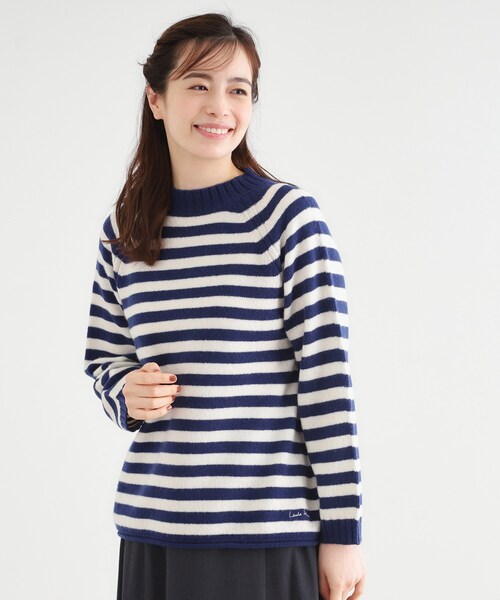 LAURA ASHLEY(ローラアシュレイ)の「【日本製/ワンマイルウエア】ソフトウール プルオーバー(ニット/セーター・レディース・ブルー系2/グレー/アイボリー系2・38)」の12枚目の写真