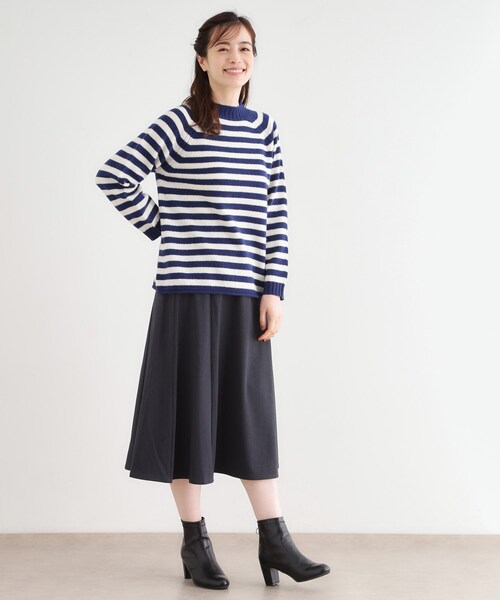 LAURA ASHLEY(ローラアシュレイ)の「【日本製/ワンマイルウエア】ソフトウール プルオーバー(ニット/セーター・レディース・ブルー系2/グレー/アイボリー系2・38)」の14枚目の写真