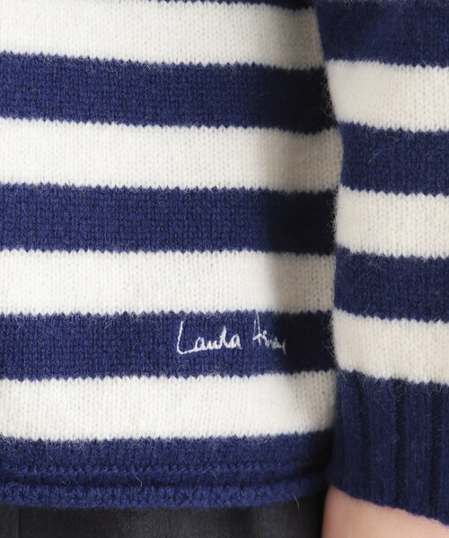 LAURA ASHLEY(ローラアシュレイ)の「【日本製/ワンマイルウエア】ソフトウール プルオーバー(ニット/セーター・レディース・ブルー系2/グレー/アイボリー系2・38)」の15枚目の写真