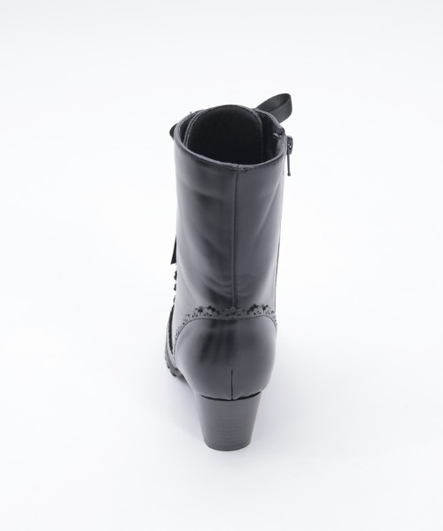 axes femme（アクシーズファム）の「レースアップミドルブーツ（ブーツ・レディース・ブラック/ダークブラウン・LARGE/MEDIUM）」の17枚目の写真