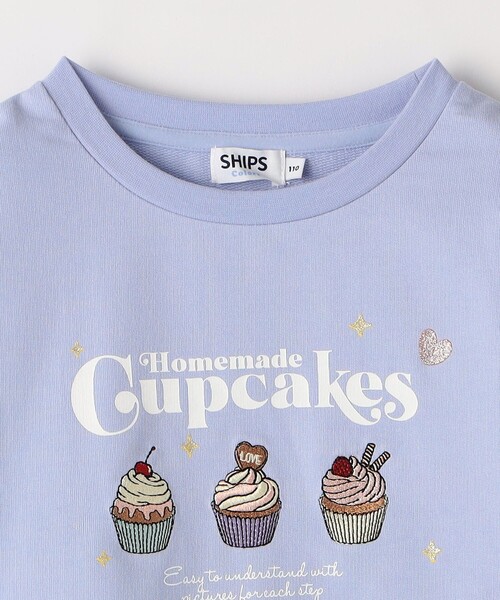 SHIPS Colors（シップス カラーズ）の「SHIPS Colors:〈洗濯機可能〉100～130cm / エンブロイダリー スウェット（スウェット・キッズ・ライトブルー/ピンク・100/110/120/130）」の6枚目の写真