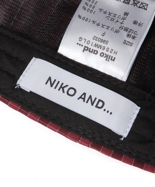 niko and...（ニコアンド）の「チェック切り替えキャップ（キャップ・メンズ・ブラック/レッド/イエロー・FREE）」の11枚目の写真