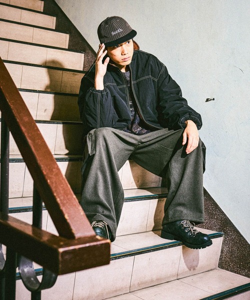 ニコリンエルメスカデナジップカーディガンニットアンサンブル　ゴルフキャップ ダブルジップケーブル編みニットカーディガン[ab157f] | レディース