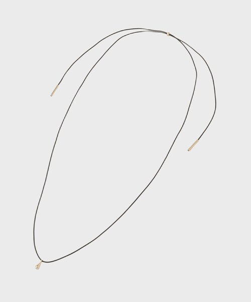 GALLEST(ギャレスト)の「ドロップモチーフタイネックレス(ネックレス・レディース・ブラック/ブラウン系その他・00)」の5枚目の写真