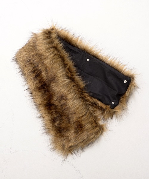 Revo.（レボ）の「【P.N UNDERGROUND】フードファー スプレー加工 ダブルジップ ショート丈 ジップパーカー 裏毛 スウェット（パーカー・メンズ・グレー/ブラック/カモフラージュ・L/M）」の12枚目の写真