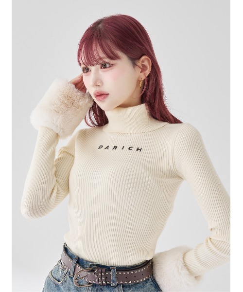 Darich♡ スムースファーリブニットトップス スムースファーリブニットトップス（ニット/セーター）｜Darich