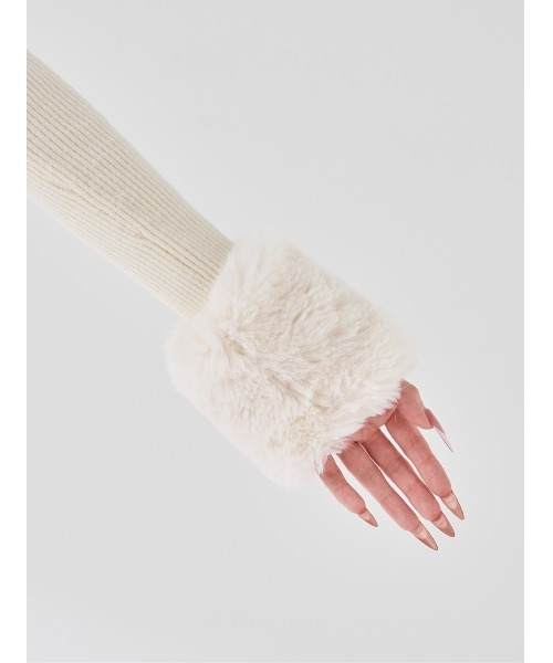 スムースファーリブニットトップス（ニット/セーター）｜Darich