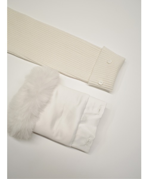 スムースファーリブニットトップス（ニット/セーター）｜Darich