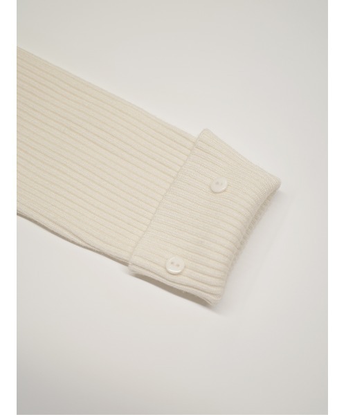 Darich ダーリッチ スムースファーリブニットトップス アイボリー ダーリッチ Darich スムースファーリブニットトップス